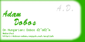 adam dobos business card